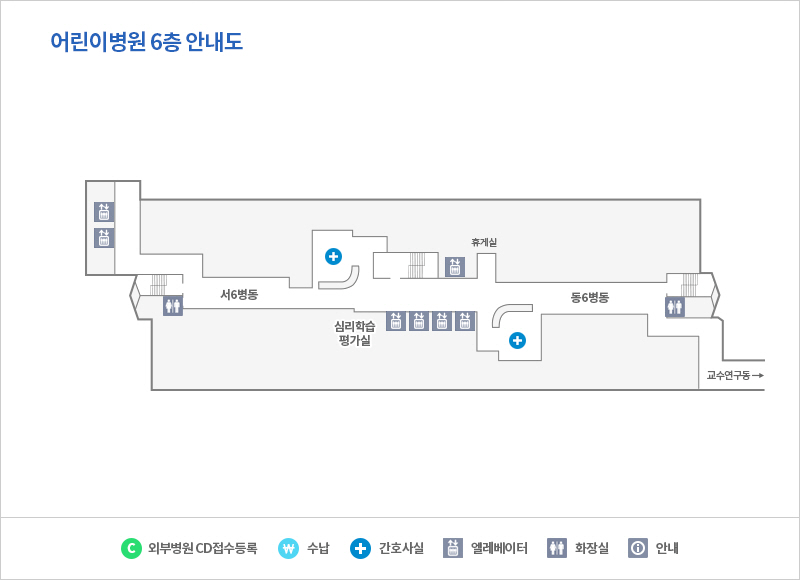 서6병동 안내도